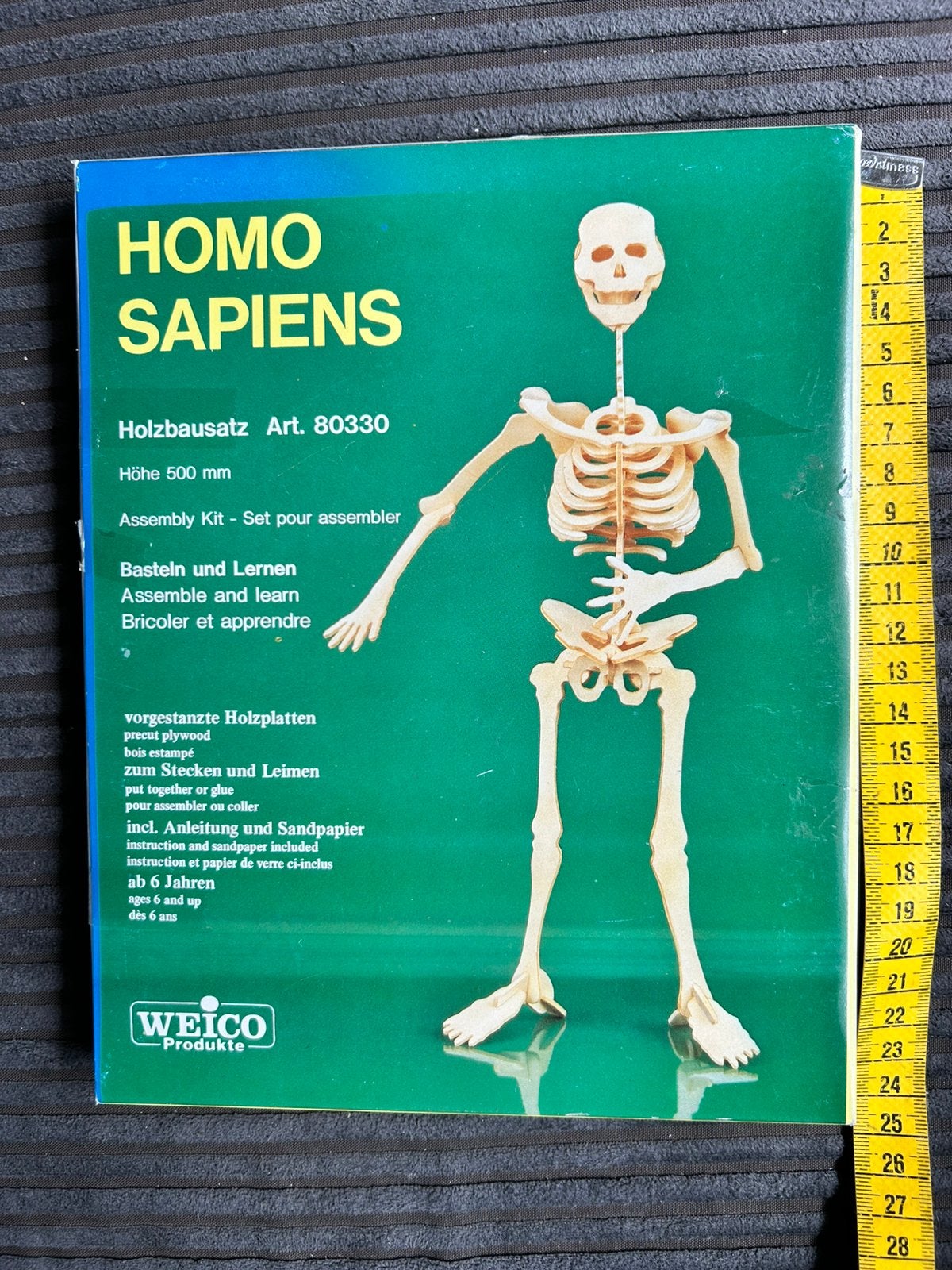 A.Homo sapiens Voorgestanst houten knutsel pakketje, Ophalen of Verzenden, Zo goed als nieuw, 1:50 of kleiner