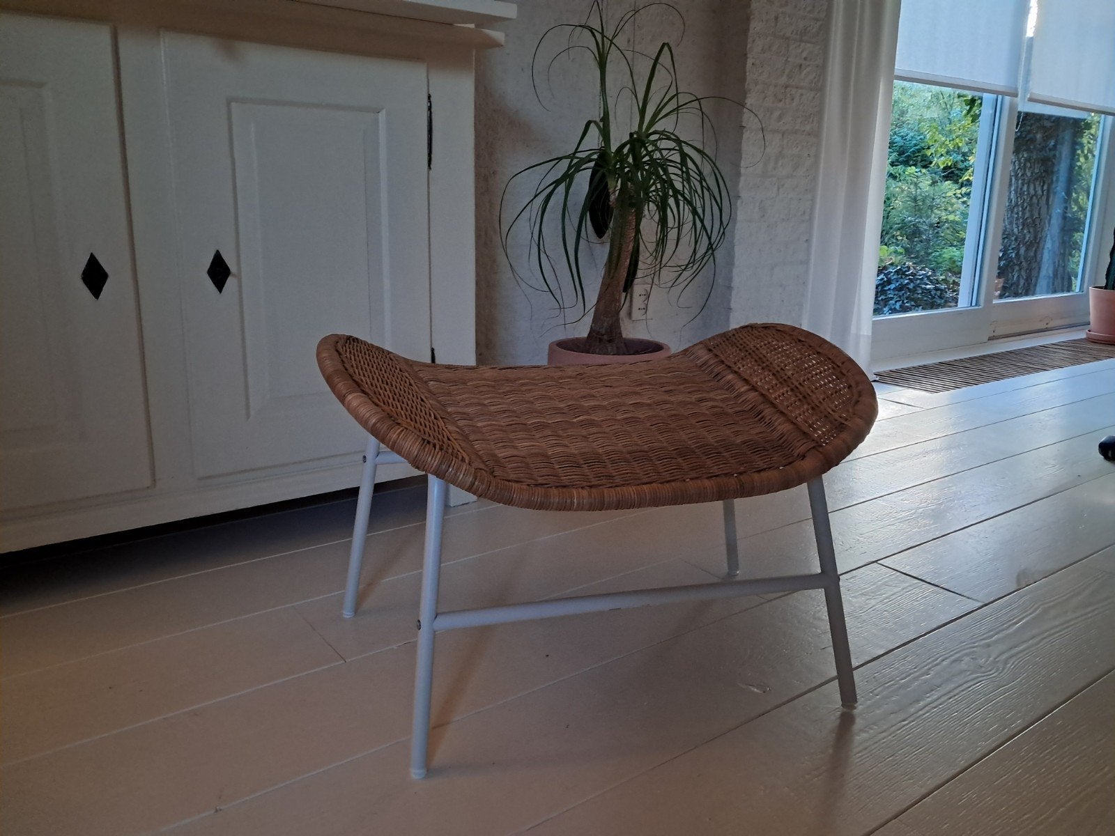 prietpraat voetenbank Ikea, Ophalen, Zo goed als nieuw, Eén