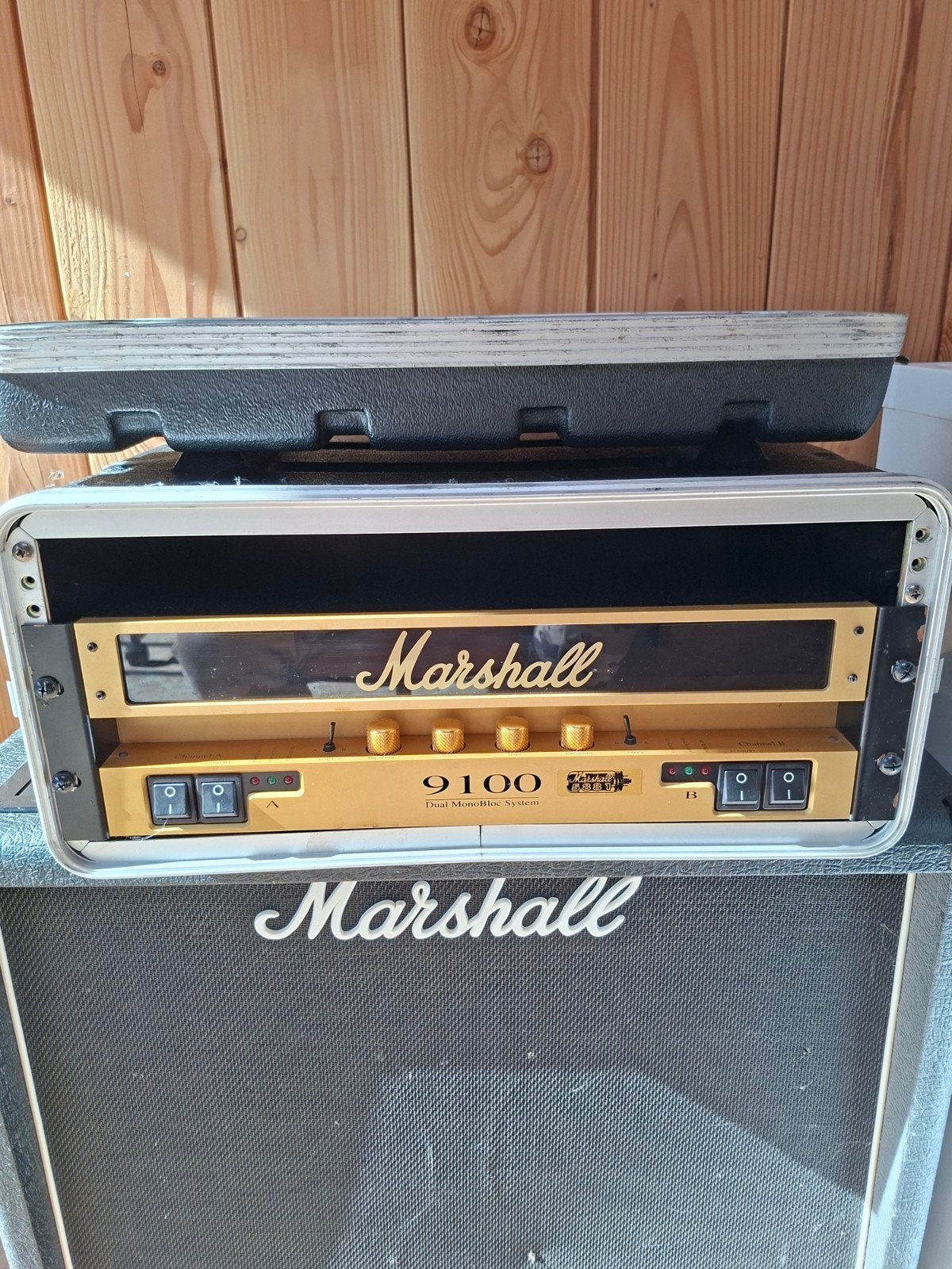 Marshall 9100 2x50w buizen eindversterker, Ophalen, Gebruikt, Gitaar, 50 tot 100 watt