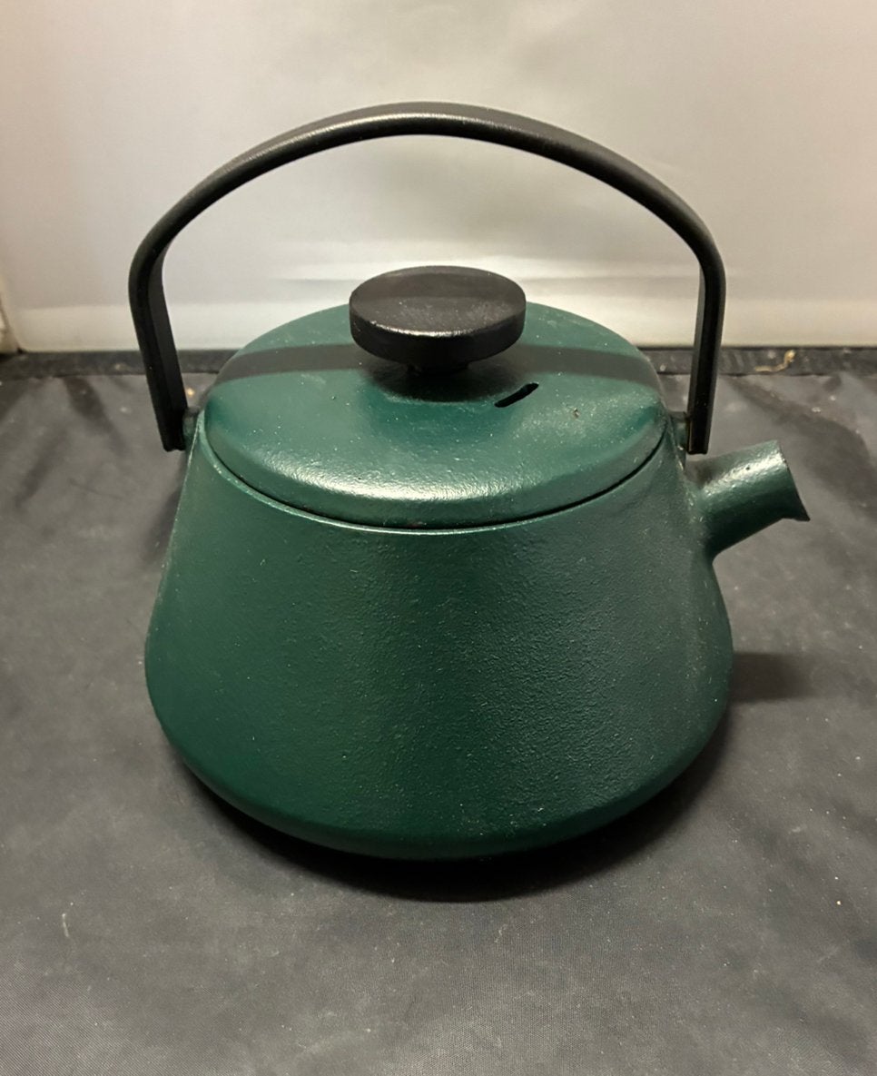 theepot gietijzer  Brabantis groen, Ophalen of Verzenden