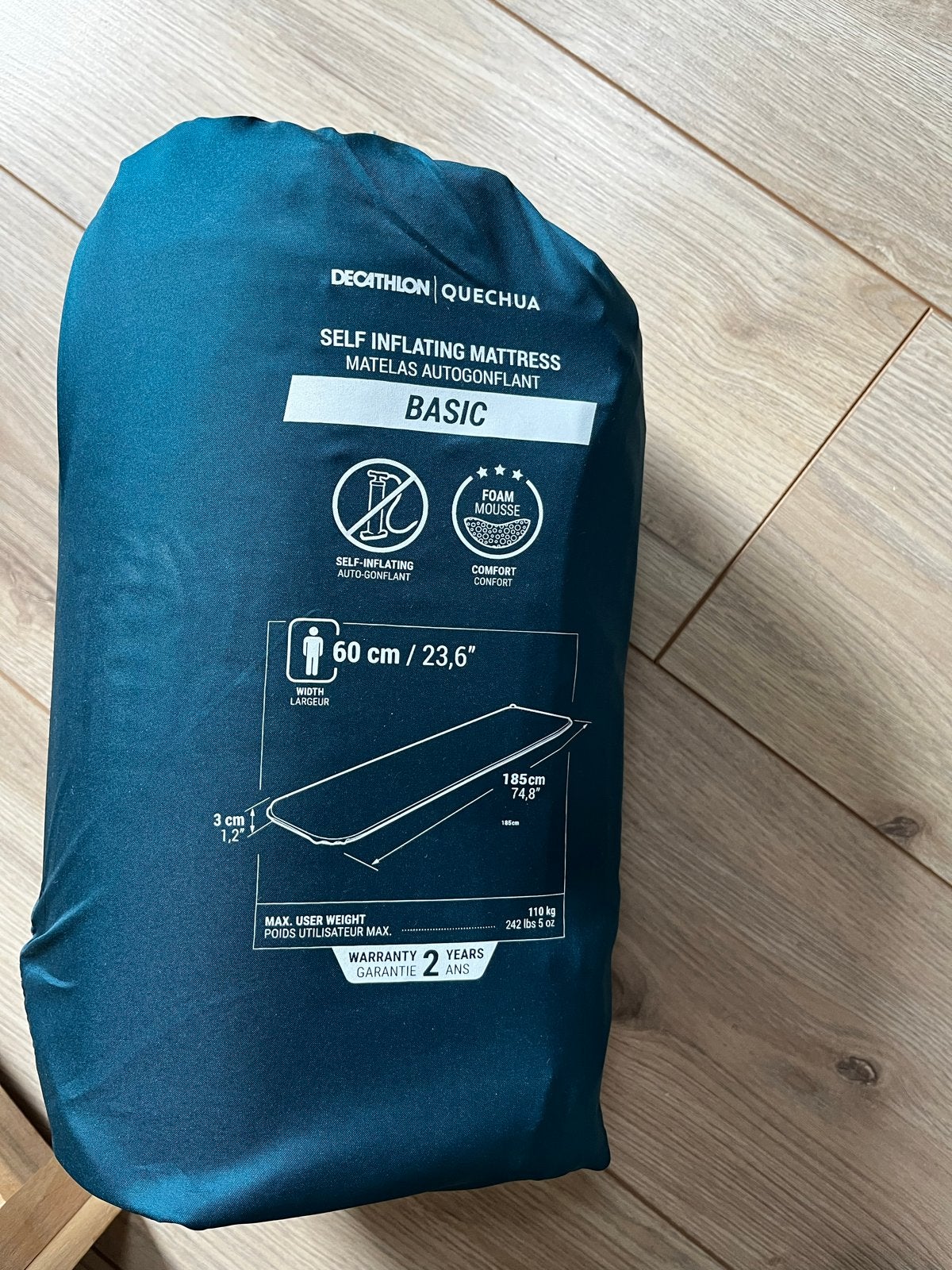 Decathlon Quechua Basic Zelfopblaasbaar Matras, Ophalen of Verzenden, Nieuw, 1-persoons