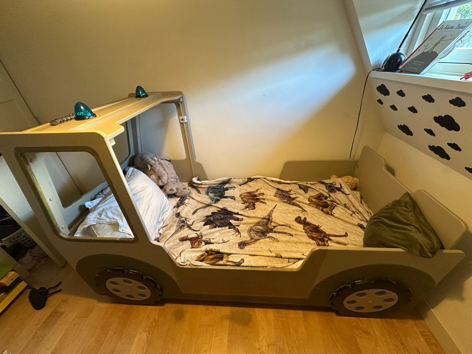 Kinderbed wagen/autobed - Uniek en avontuurlijk, Gebruikt, 90 cm, Ophalen of Verzenden, 200 cm