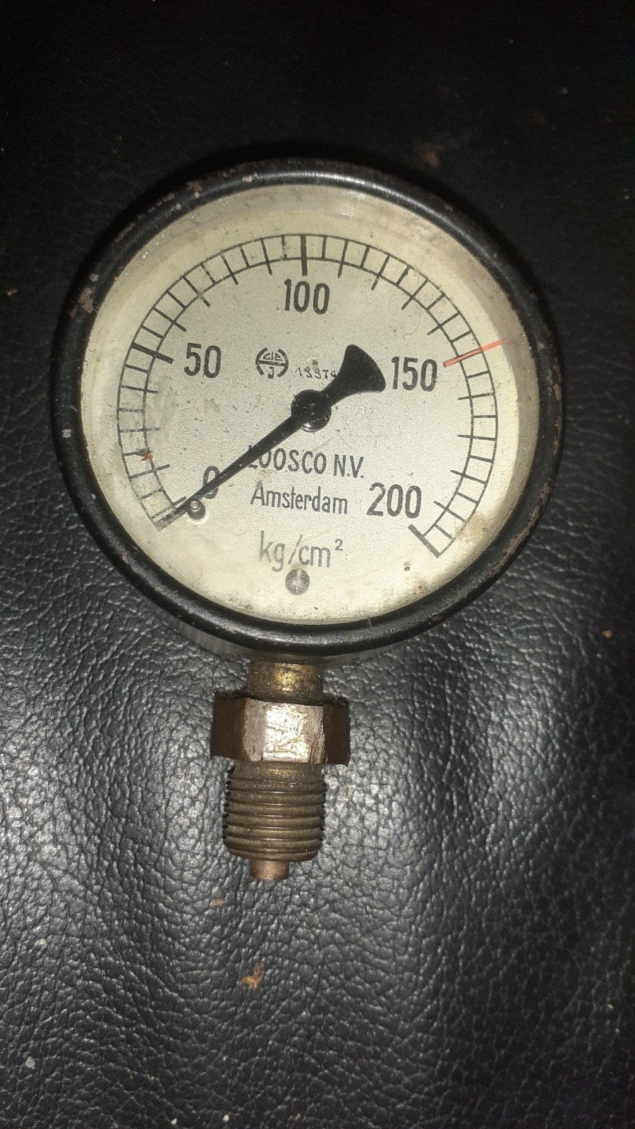 Vintage Drukmeter OSCO N.V. Amsterdam (kg/cm²), Ophalen of Verzenden, Gebruikt, Druk