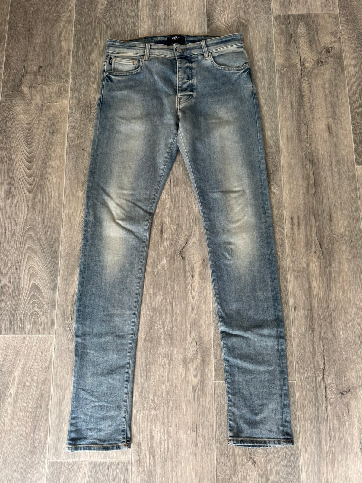 Four Amsterdam broek, Kleding | Heren, Verzenden, Zo goed als nieuw, Blauw, W32 (confectie 46) of kleiner