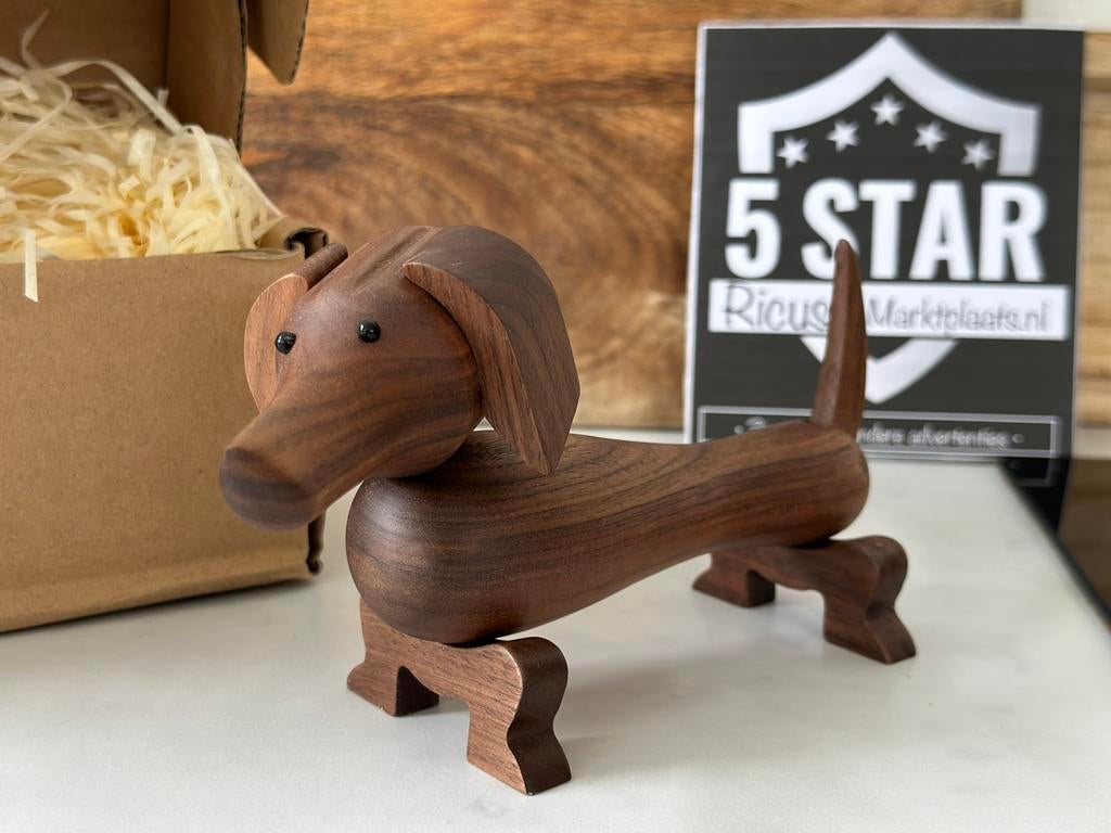 Tekkel - Teckel - Nieuw!! - Houten Hond, Ophalen of Verzenden, Nieuw