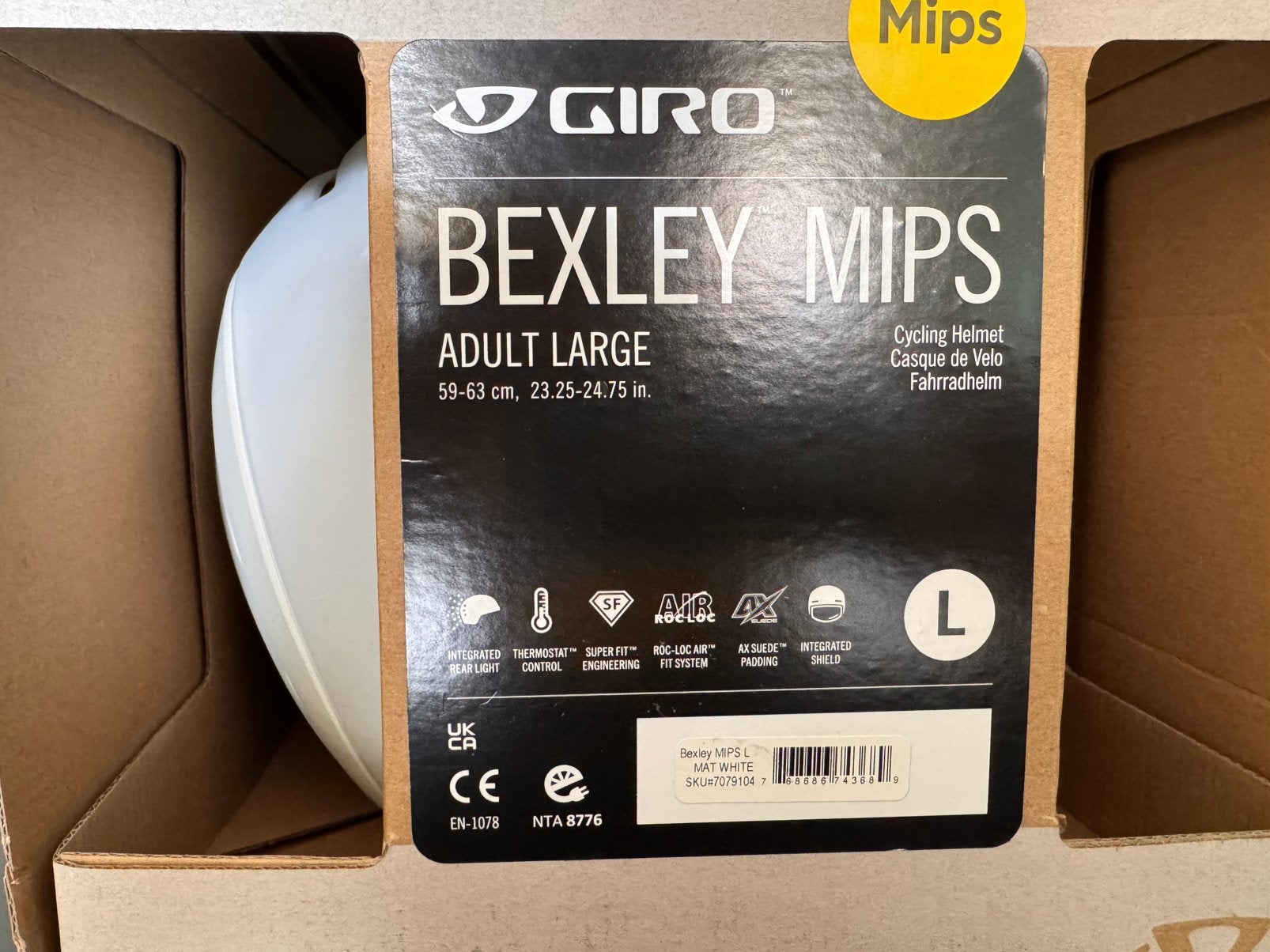 NIEUWE GIRO BEXLEY MIPS FIETSHELM – MAAT L – NOOIT GEBRUIKT!, Fietsen en Brommers, Fietsaccessoires | Fietshelmen, Ophalen of Verzenden