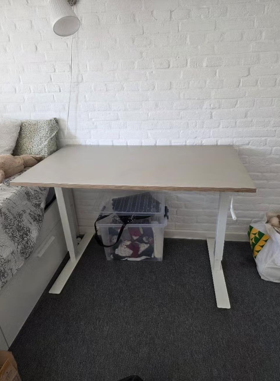 IKEA bureau - Verstelbaar, Ophalen, Zit-sta bureau, Gebruikt, 120 cm