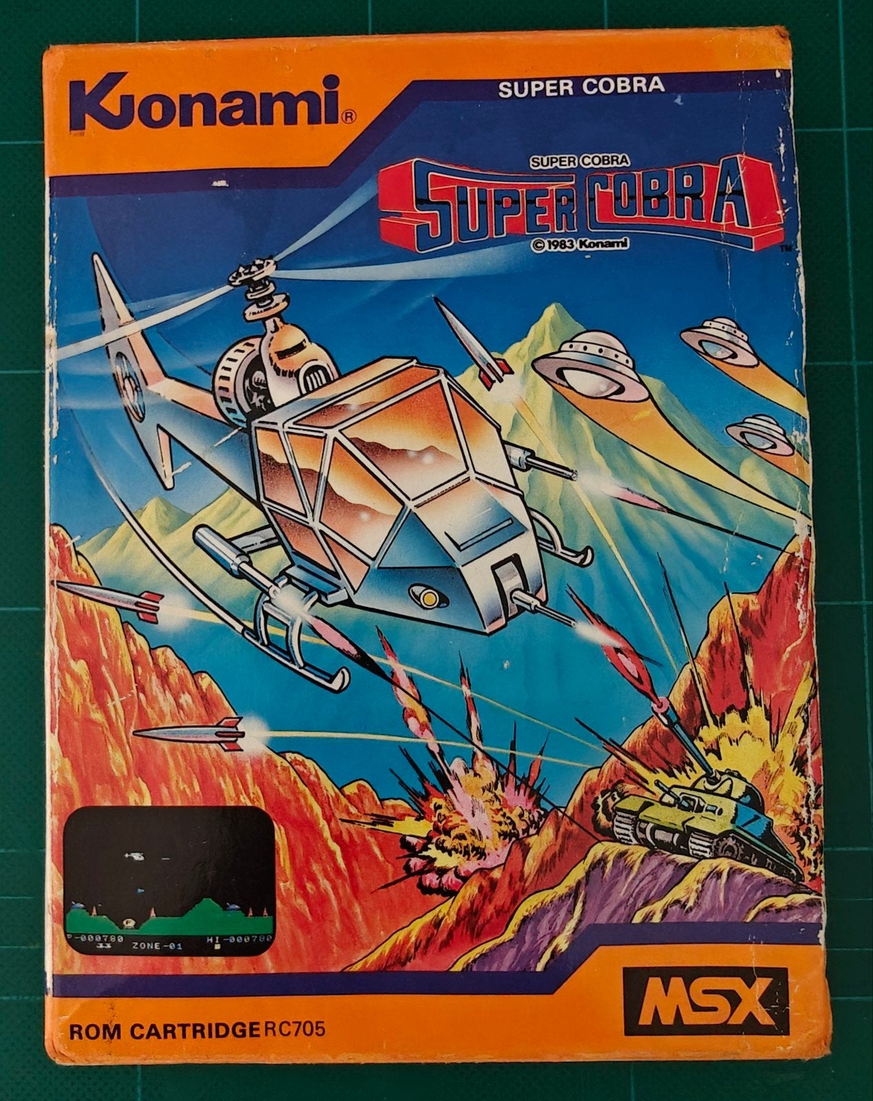 MSX Super Cobra RC705 - Konami CIB, Shooter, 1 speler, Eén computer, Ophalen of Verzenden