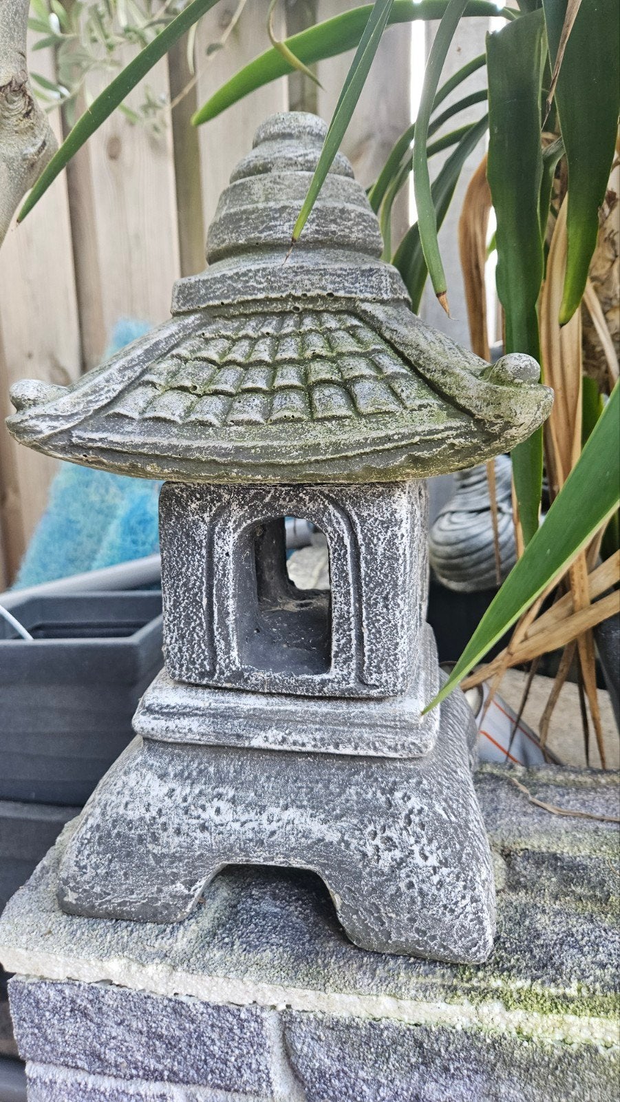 Decoratieve Japanse Pagode Tuinlantaarn van Steen, Ophalen, Gebruikt, Steen, Overige typen