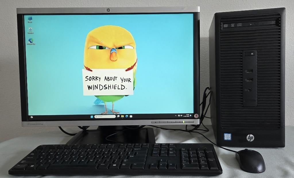 Zeer Vlotte Top Merk HP PC 8 Gb Ram W11 Lcd 22" Incl All, Gebruikt, Met monitor, 8 GB, Ophalen of Verzenden