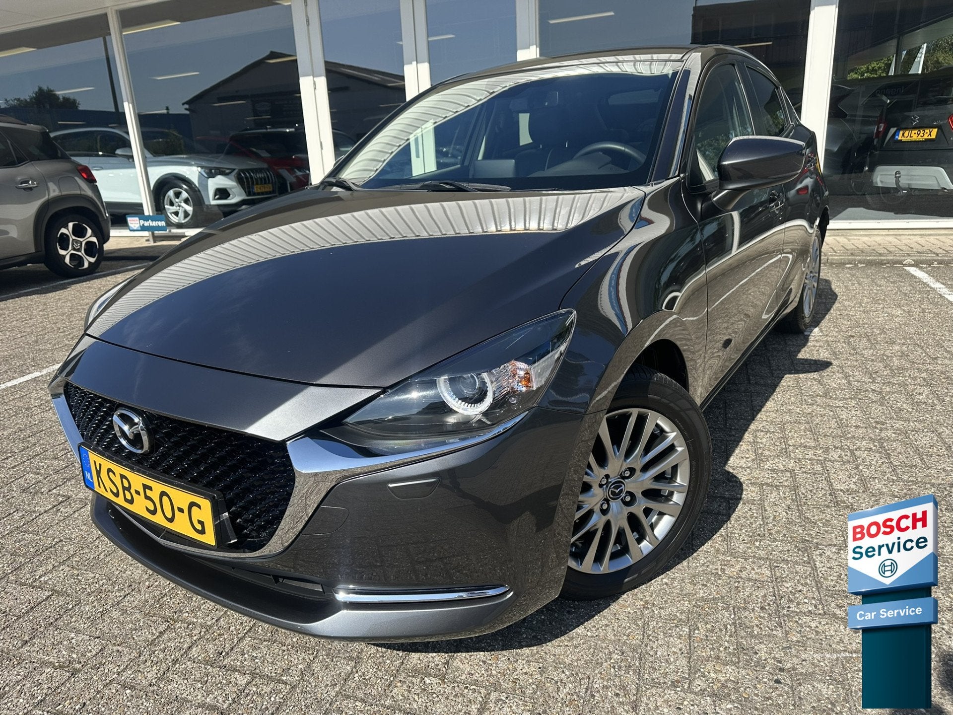 Mazda 2 1.5 Skyactiv-G Luxury | Leer | Apple/Android | Stoel, Auto's, 1005 kg, Gebruikt, 4 cilinders, Leder en Stof