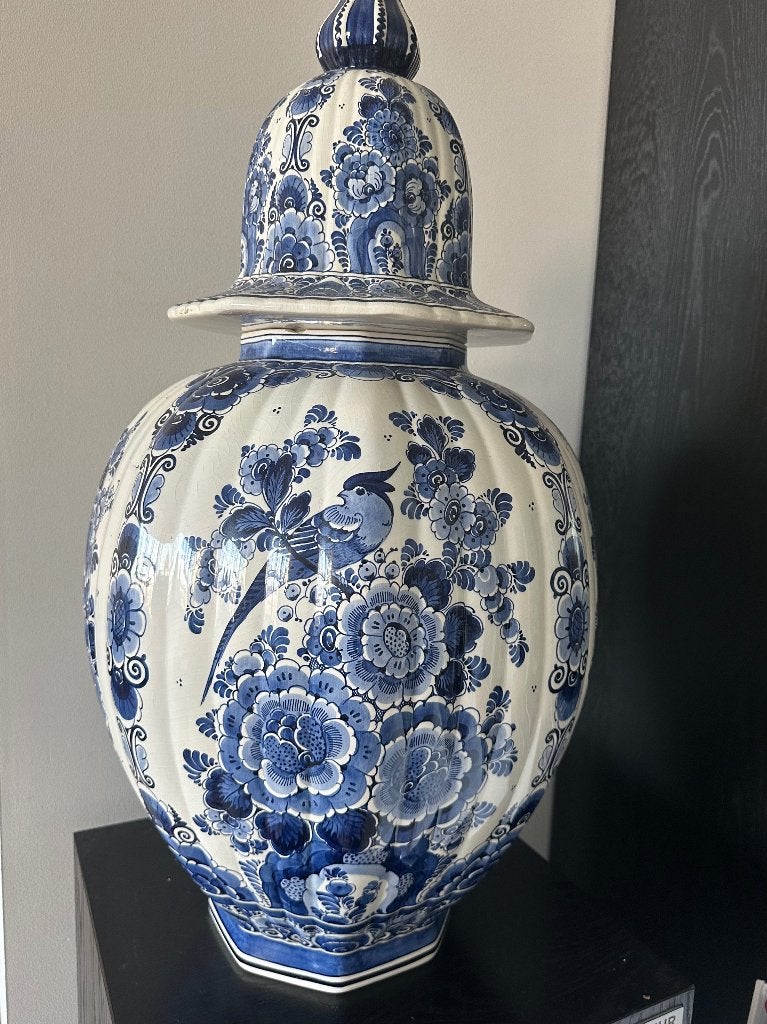 Delfts Blauwe kaststel-vaas, Antiek en Kunst, Ophalen