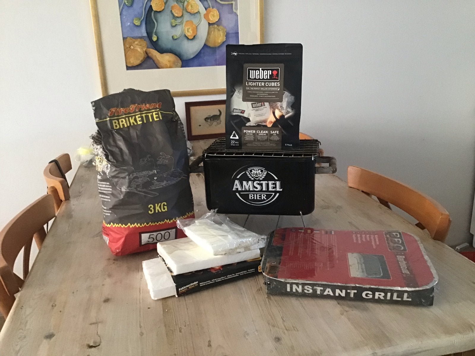 Mini barbecue, Ophalen, Gebruikt