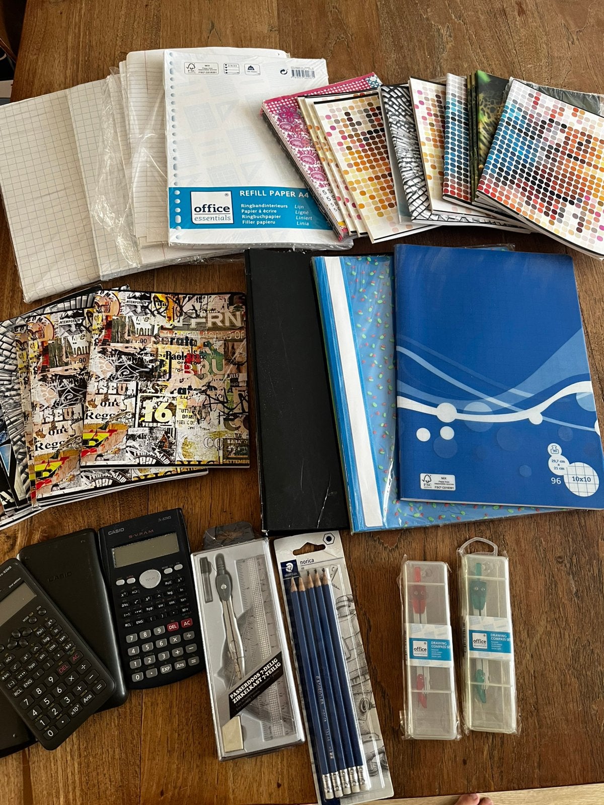 School- spullen, Ophalen, Nieuw
