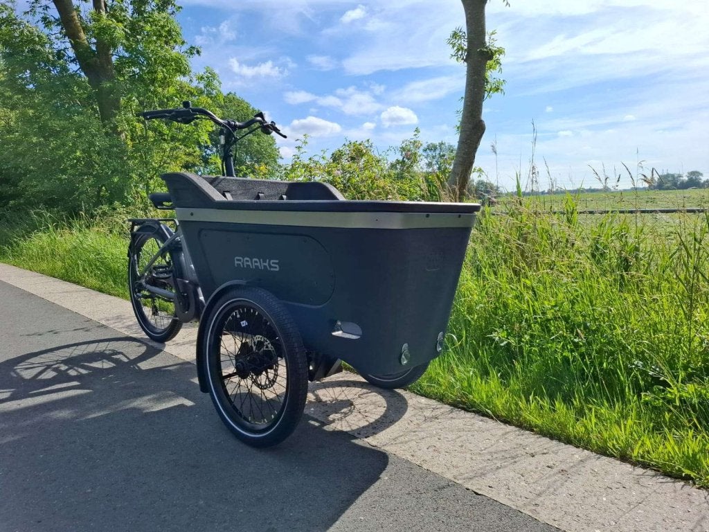 Fietshokje Groningen Raaks Rover E-bakfiets driewieler, 3 kinderen, Huif, Niet ingevuld, Nieuw