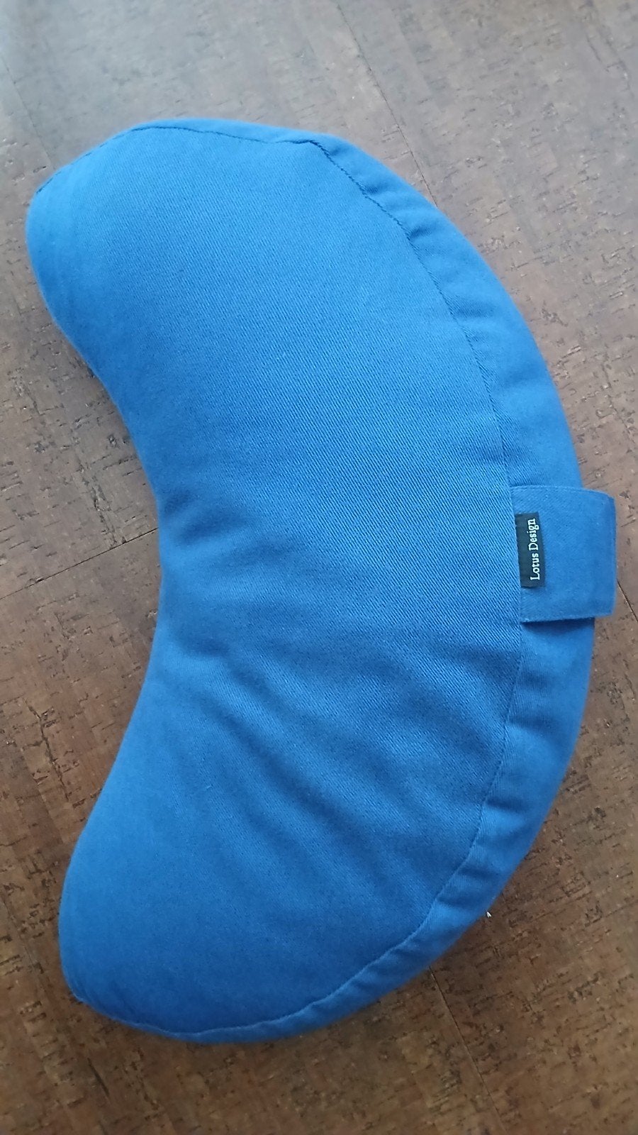 Lotus design meditatiekussen halve maan, Wasbaar, Blauw, Ophalen of Verzenden, Zo goed als nieuw