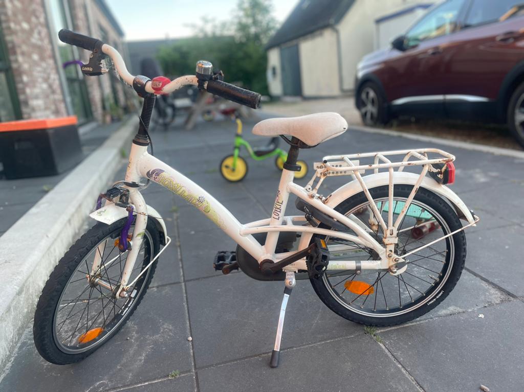 Fiets voor kinderen | Kids bycicle | 16 inch, Ophalen of Verzenden, Zo goed als nieuw, 16 tot 18 inch