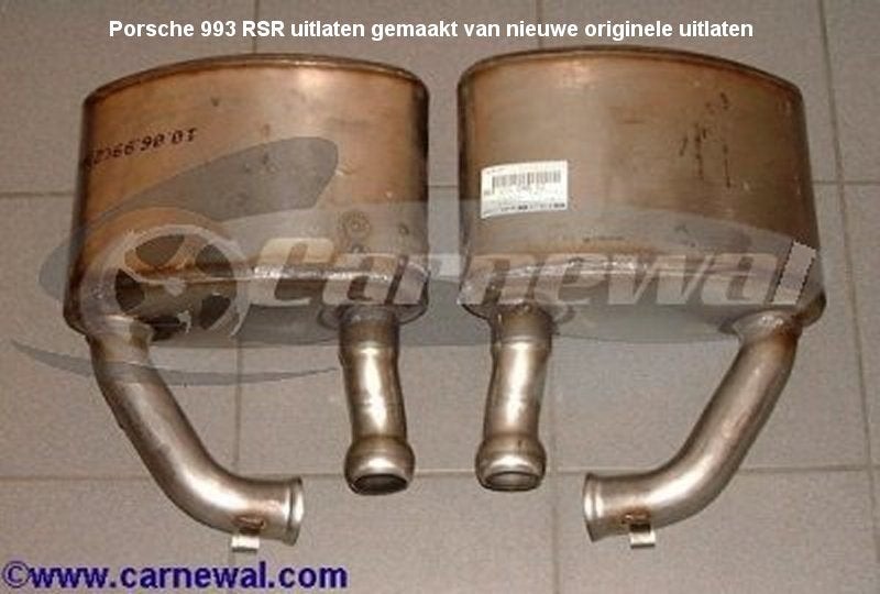 Porsche 993 RSR Sport uitlaten Nieuw, Ophalen of Verzenden