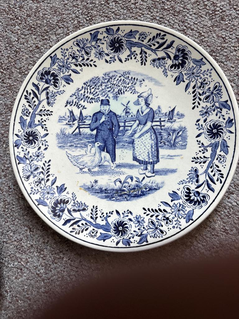 Delfs blauw wandbord, Antiek en Kunst, Antiek | Wandborden en Tegels, Ophalen