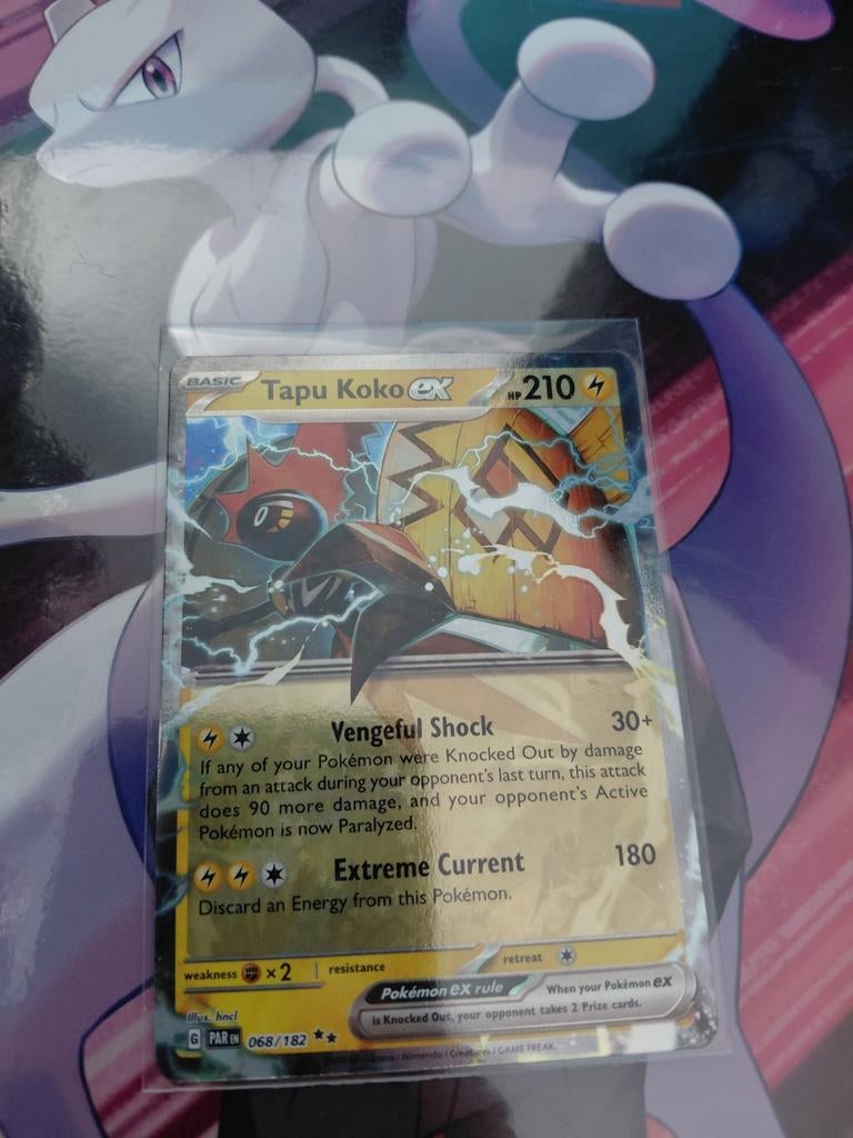 Tapu Koko EX - Kaart uit 2023, Ophalen of Verzenden, Zo goed als nieuw, Losse kaart, Foil