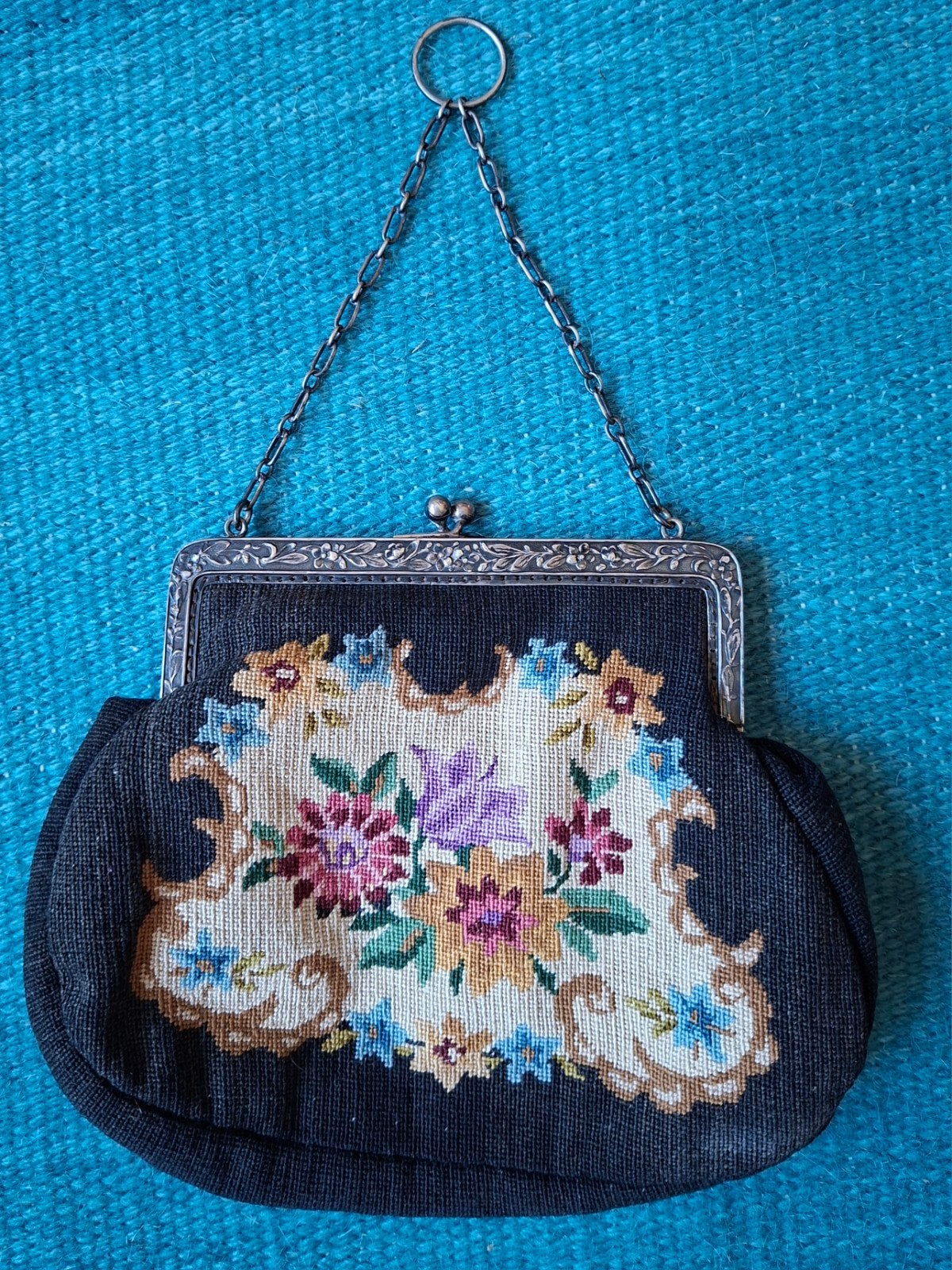 Petit point beugeltasje, Antiek en Kunst, Ophalen