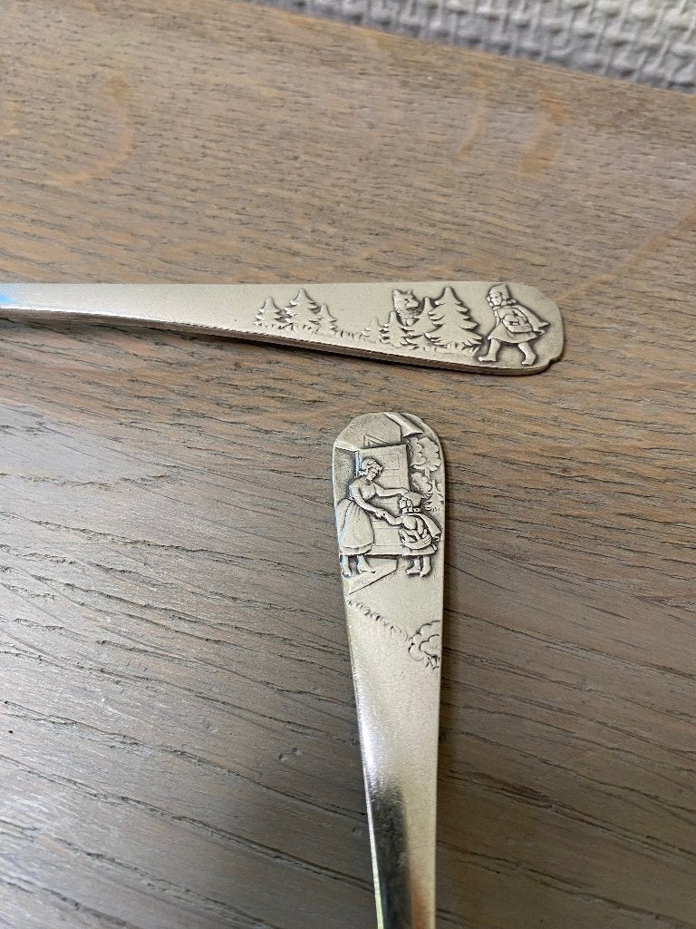 Vintage Gero 90 Kinderbestek Roodkapje G. Nilsson (1950), Ophalen of Verzenden