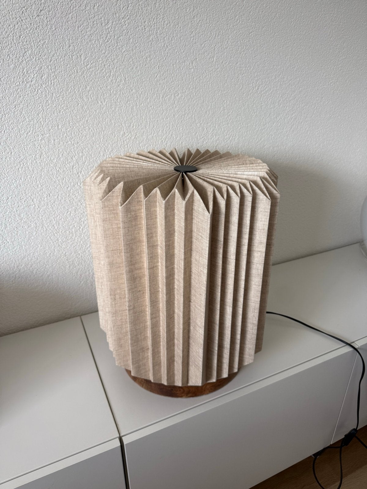 Tafellamp Loods5 Alba Linen Natural XL - Zo goed als nieuw, Overige merken, E27 (groot), Met stekker, Modern