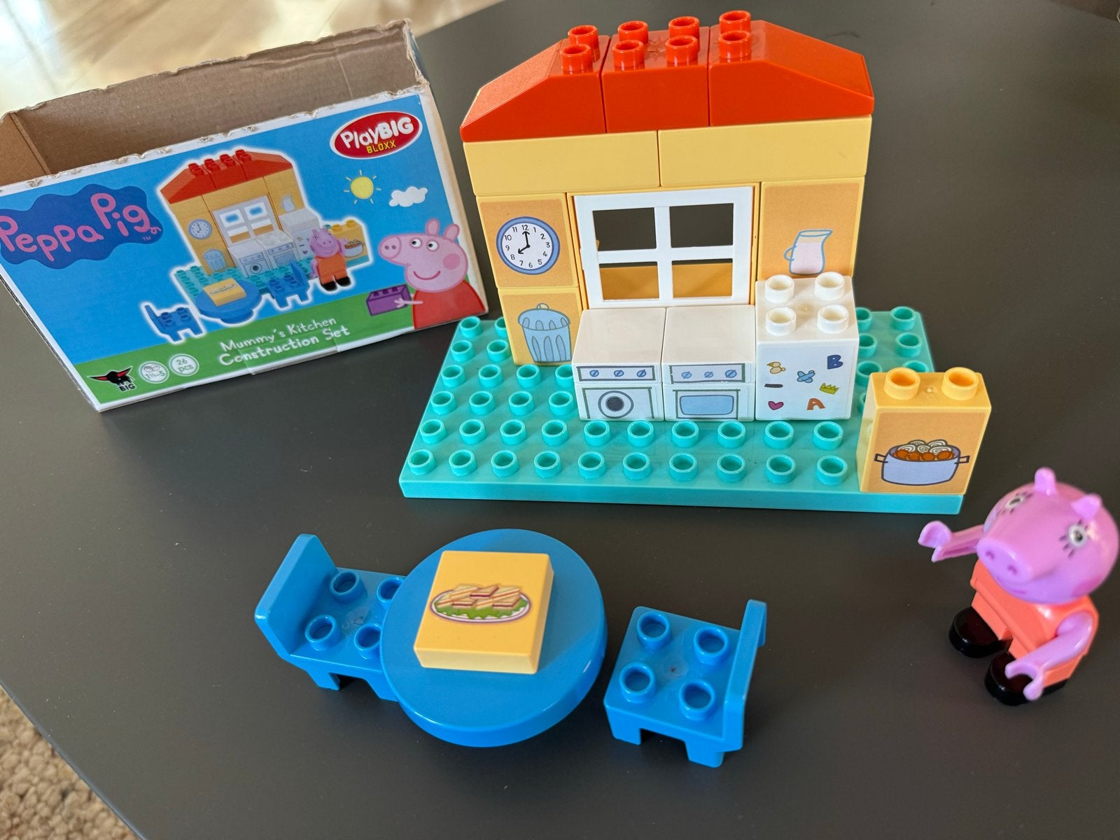 Peppa Pig PlayBIG Bloxx Mummy's Kitchen Bouwset, Ophalen of Verzenden, Zo goed als nieuw, Overige merken