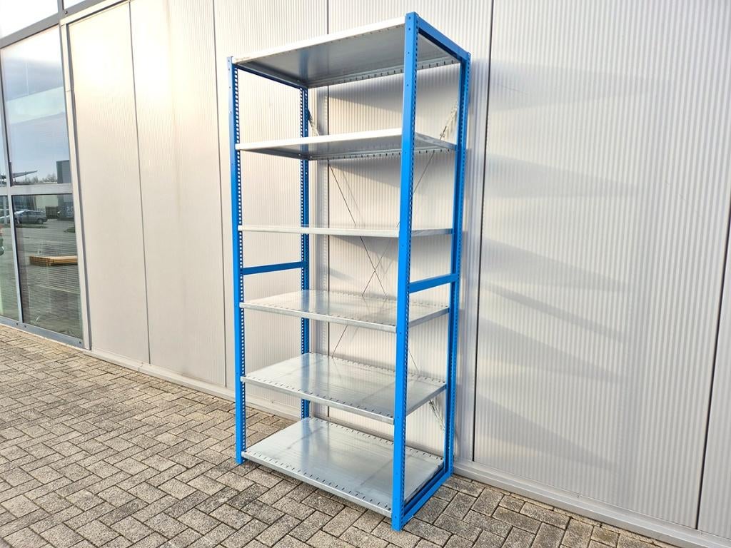 Stevige Legbordstelling 60cm diep Stellingkast Stelling, Info@bedrijfsinrichtingnederland.nl, Bedrijfsinrichting Nederland, Gebruikt