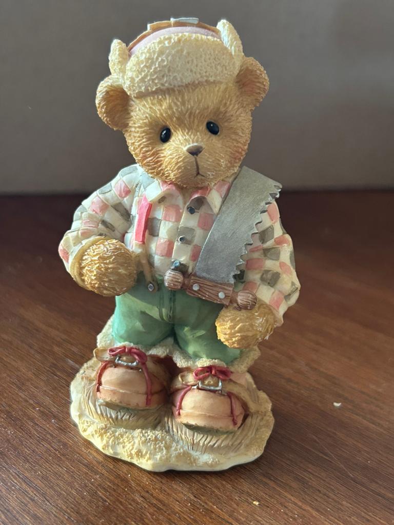 Cherished Teddies 1996 Preston, Verzamelen, Beren en Cherished Teddies, Zo goed als nieuw, Beeldje, Cherished Teddies, Ophalen
