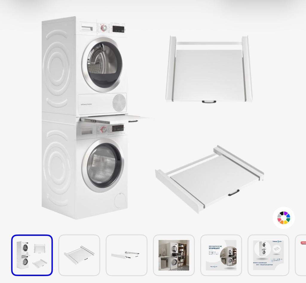 Tussenstuk Wasmachine en Droger, Ophalen, Zo goed als nieuw