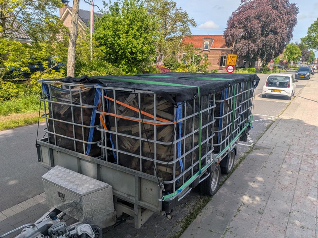 Vers gekloofd hout, Tuin en Terras, Haardhout, Minder dan 3 m³, Ophalen of Verzenden