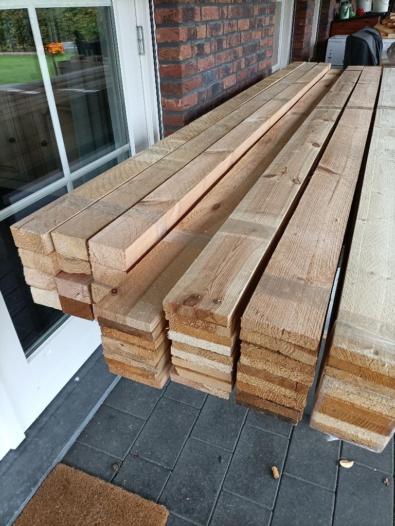 hout planken balken voor kippenhok ed, Doe-het-zelf en Verbouw, Hout en Planken, Ophalen, Minder dan 25 mm, Zo goed als nieuw