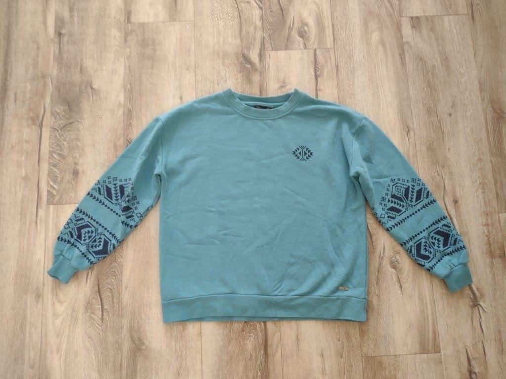 Prachtige blauwe trui met Aztec details van Human Nature, S., Kleding | Dames, Blauw, Onb, Ophalen of Verzenden, Onb