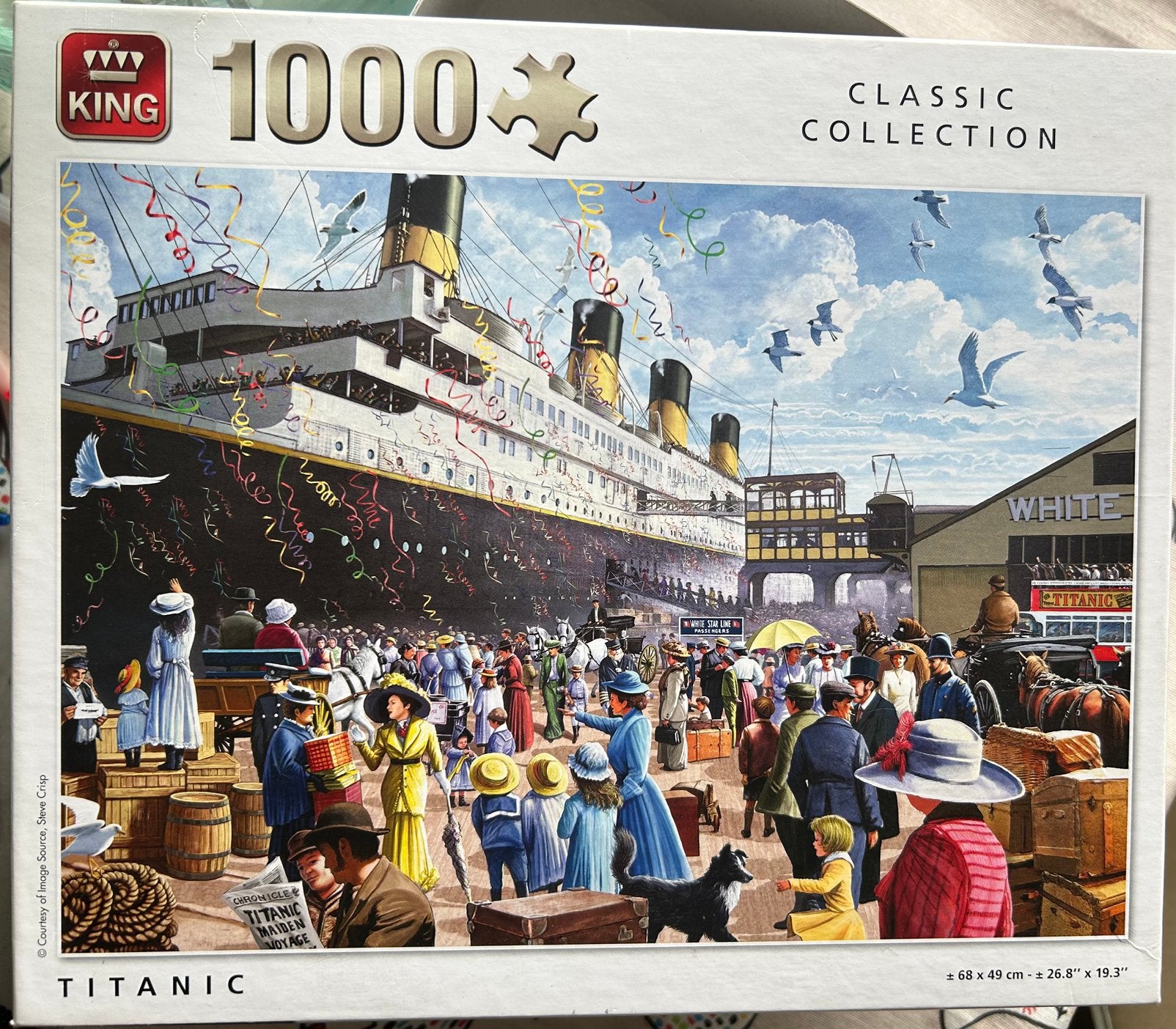 Titanic puzzel 1000 stukjes King, Hobby en Vrije tijd, Ophalen of Verzenden, 500 t/m 1500 stukjes, Zo goed als nieuw