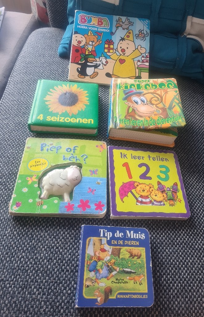 6x baby/peuters boekjes, Boeken, Gelezen, 6 tot 12 maanden, Ophalen of Verzenden, Uitklap-, Voel- of Ontdekboek