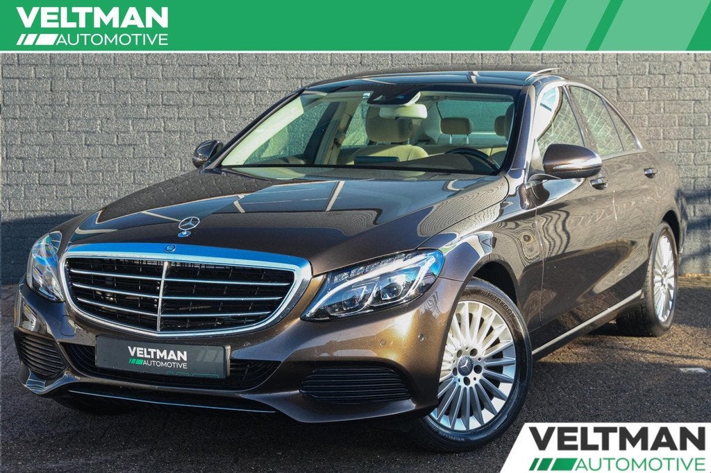 Mercedes C-klasse 180 Prestige PANORAMADAK AUTOMAAT NAVI CRU, Auto's, Mercedes-Benz, Automaat, Bruin, Bedrijf, 19 km/l