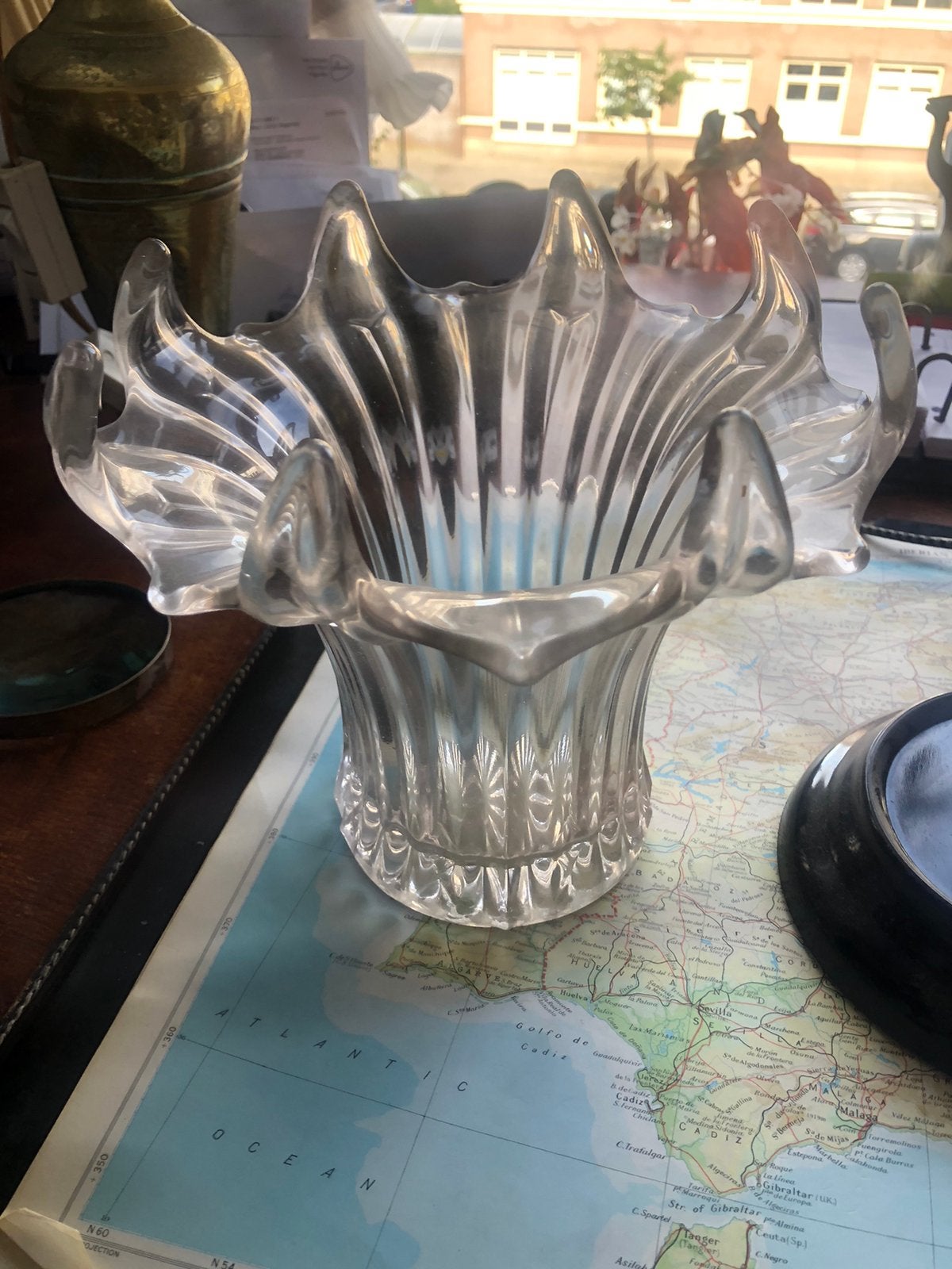Retro dinertafelvaas, Ophalen