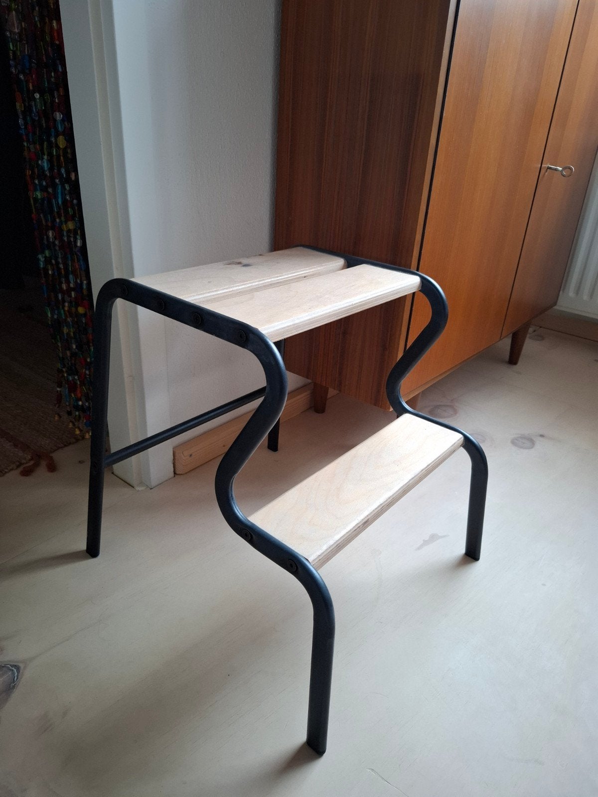 trapje / opstapje, Ophalen, Gebruikt, Hout