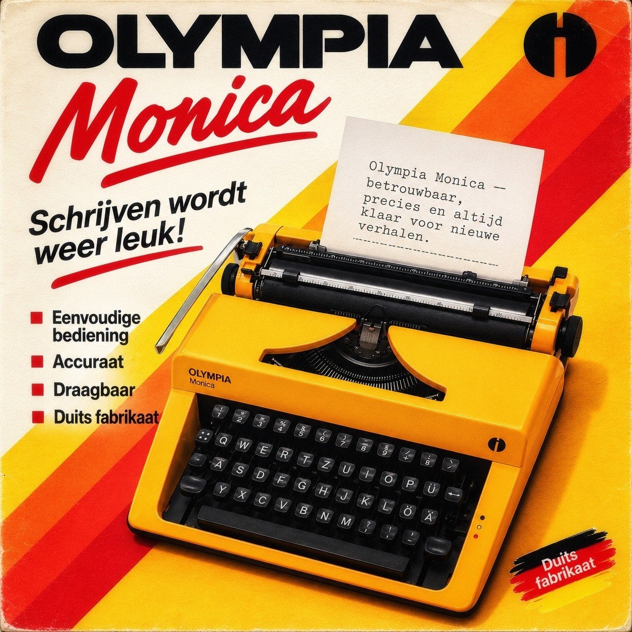 Olympia Monica uit 1978, geweldige kleur!, Ophalen of Verzenden