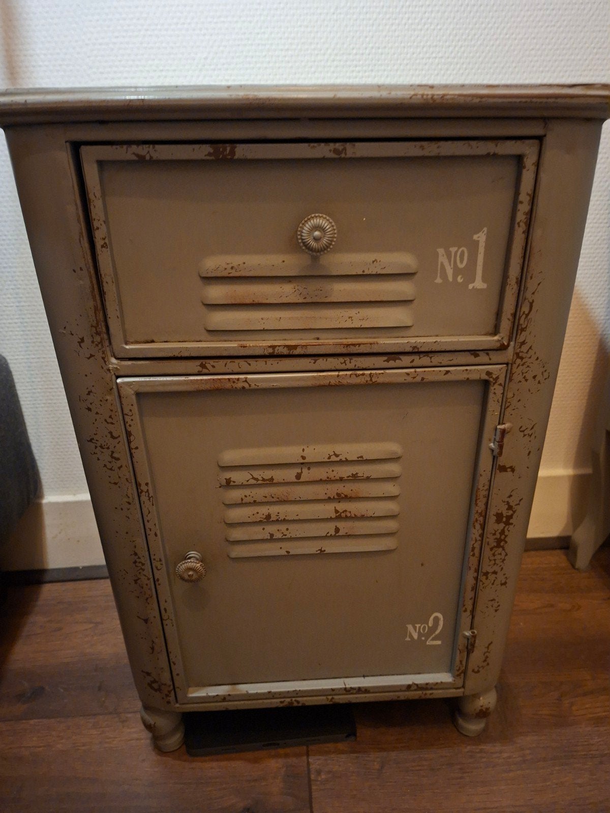 Vintage metalen kastje locker 40x30x60, Ophalen, Minder dan 45 cm