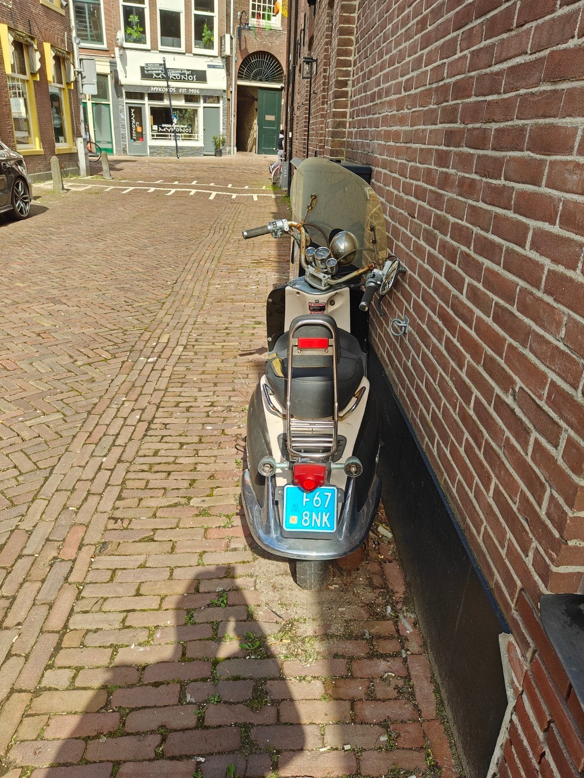 Retro Scooter  gratis op te halen, Fietsen en Brommers, Ophalen of Verzenden, Gebruikt, Benzine, Overige merken