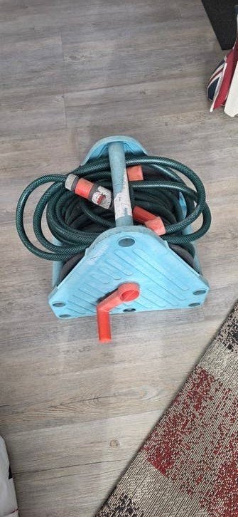 Water slang met haspel, Ophalen of Verzenden, Gebruikt, Elektrisch