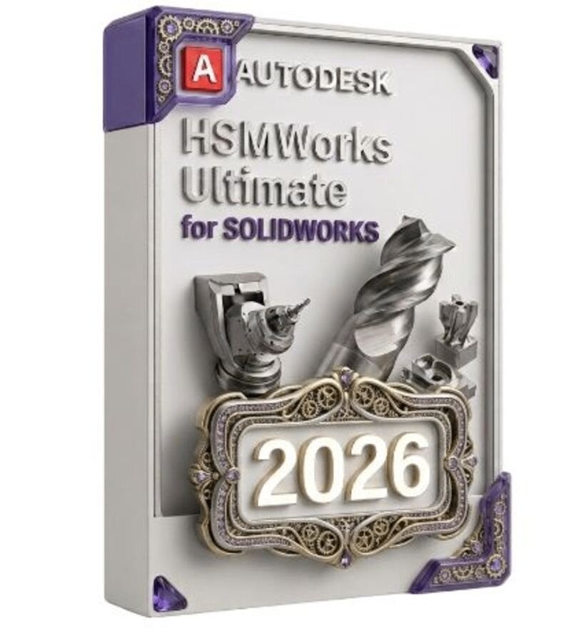 Autodesk  Hsmworks Ultimate voor Solidworks, Computers en Software, Ontwerp- en Bewerkingssoftware, Ophalen, Nieuw, Windows