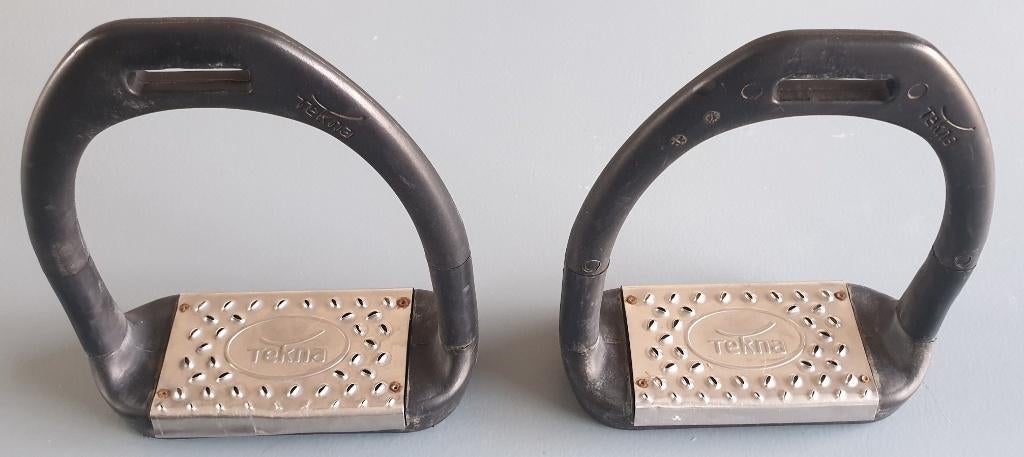 Gebruikte Tekna Flex Stirrup beugels, maat 12 cm, Ophalen of Verzenden, Gebruikt, Dressuur