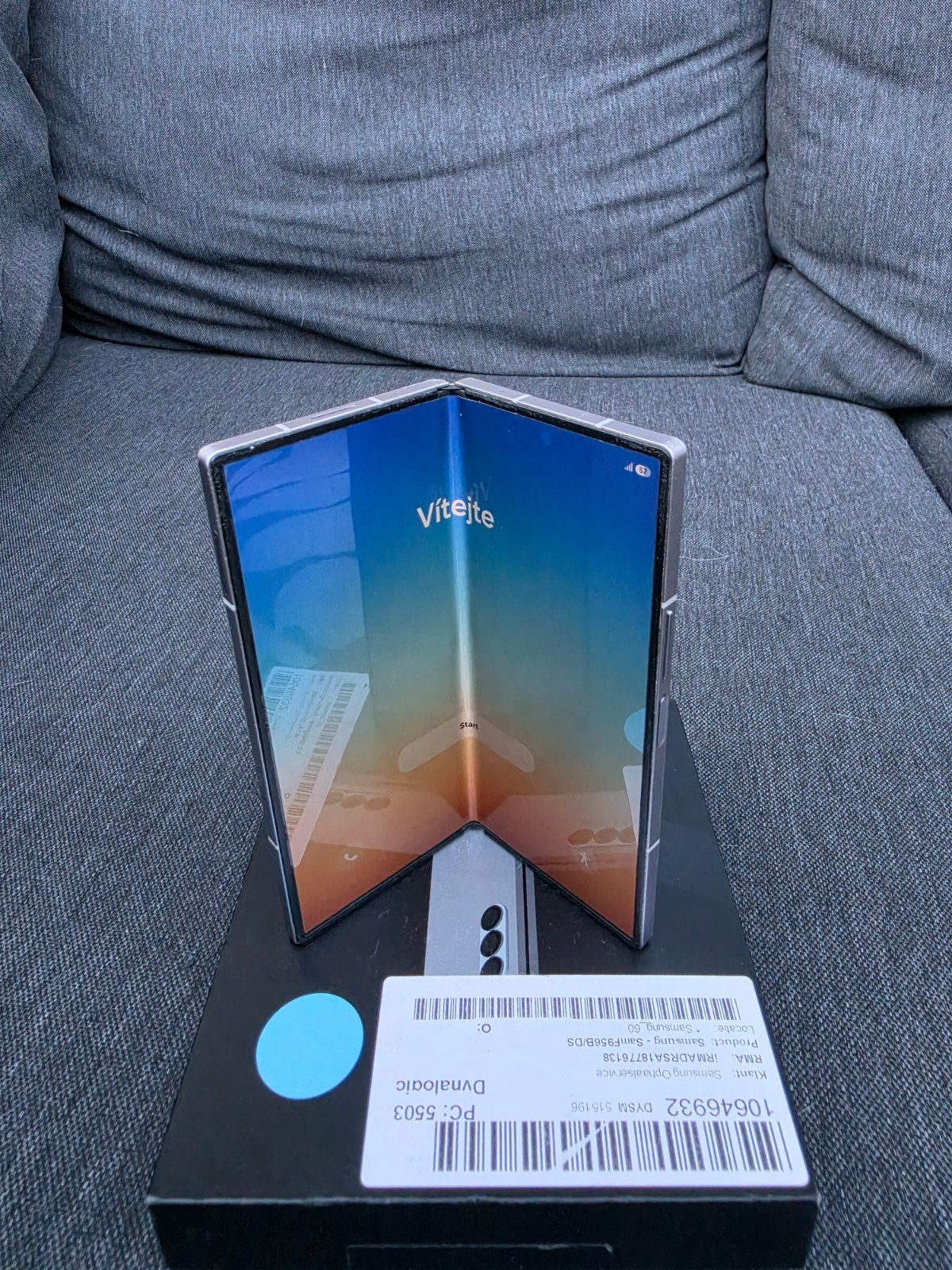 Samsung galaxy fold 6, Telecommunicatie, Mobiele telefoons | Samsung, Zwart, Zo goed als nieuw, Galaxy Z Fold, 512 GB