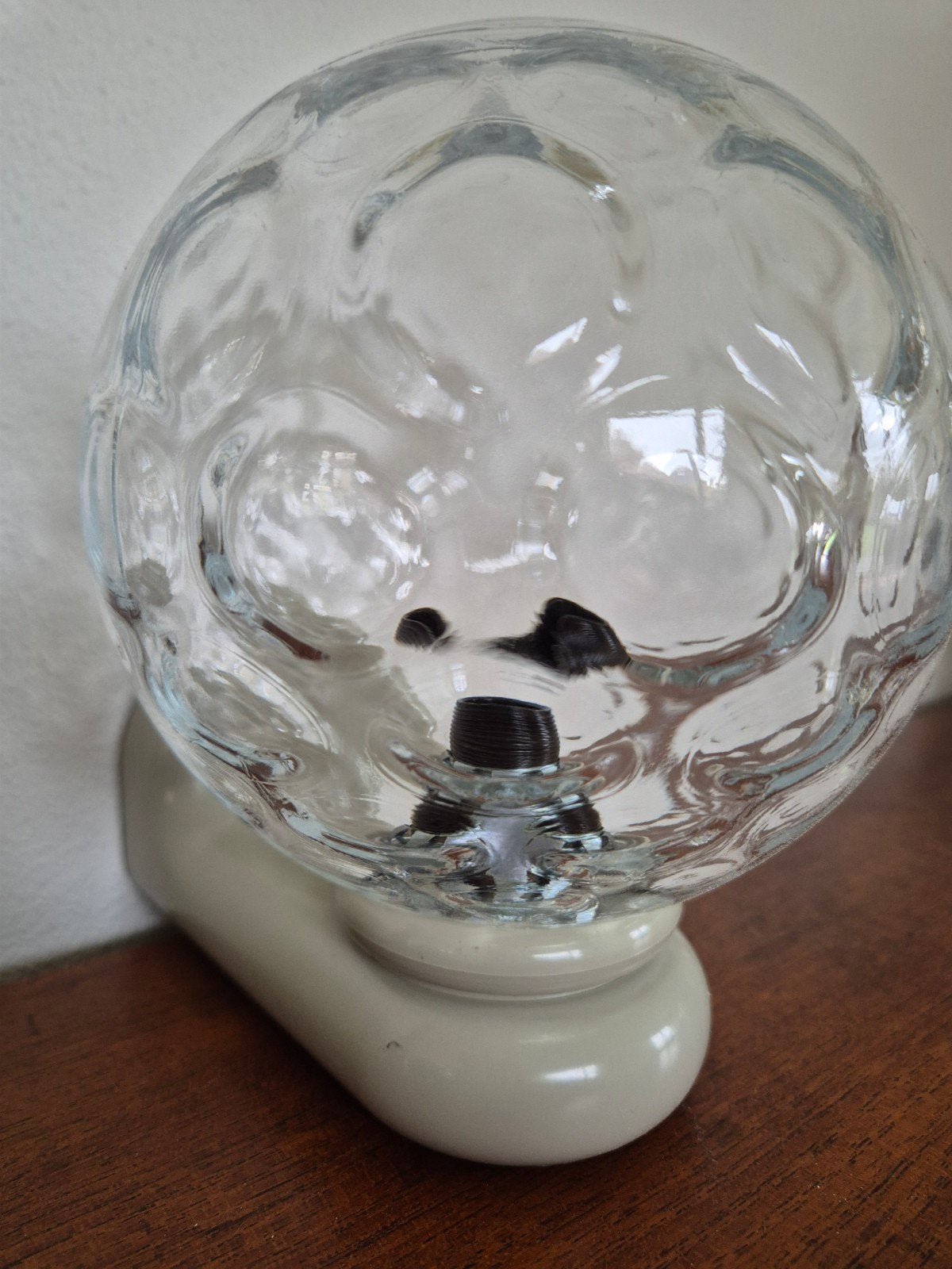 Vintage Tiger wandlamp bubbelglas, Huis en Inrichting, Lampen | Wandlampen, Ophalen of Verzenden, Gebruikt