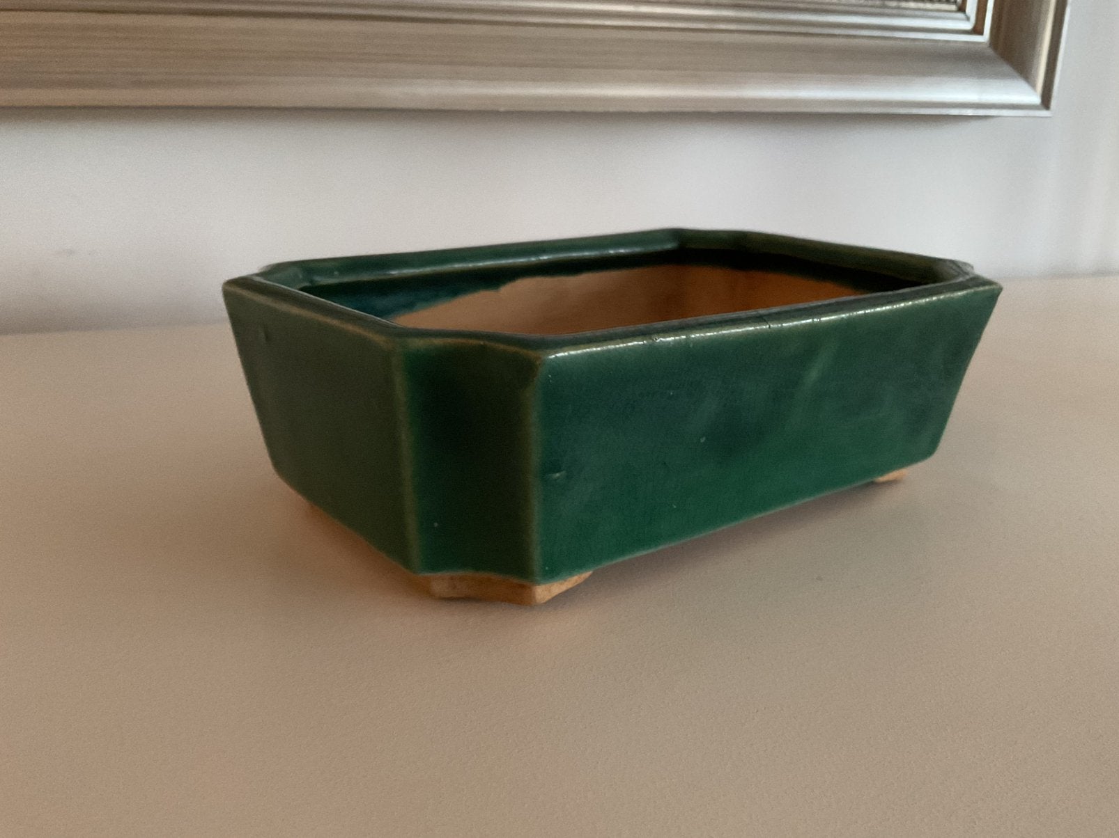 Groen geglazuurd bonsai bakje, Antiek en Kunst, Ophalen