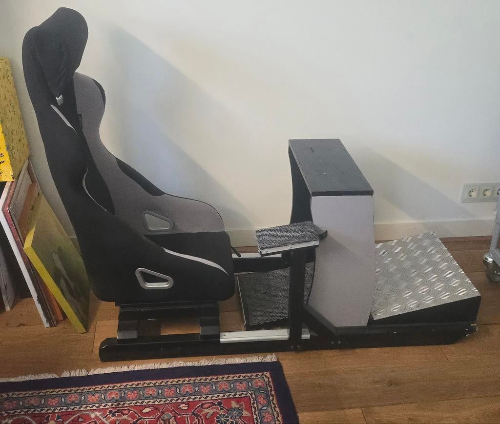 Zelfbouw racesimulator stoel, Ophalen, Gebruikt