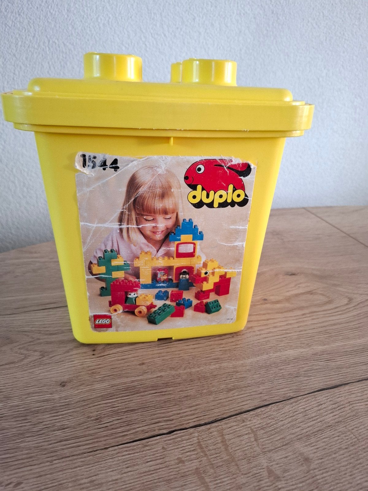 Originele vintage duplo ton met inhoud, Kinderen en Baby's, Speelgoed | Duplo en Lego, Ophalen, Gebruikt, Duplo